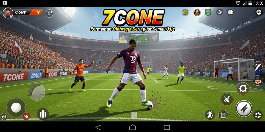 Tangkapan layar gameplay 7CONE menampilkan keseruan dalam beragam olahraga.