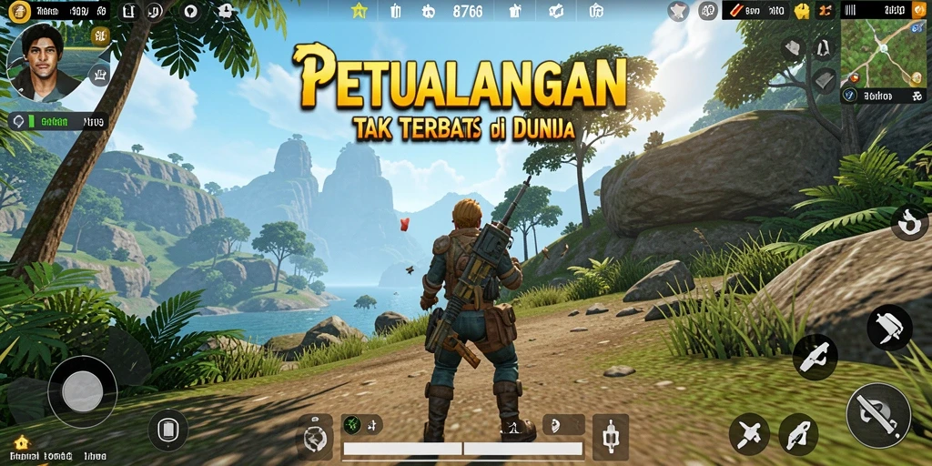Gameplay seru di dunia terbuka dengan petualangan yang menantang.