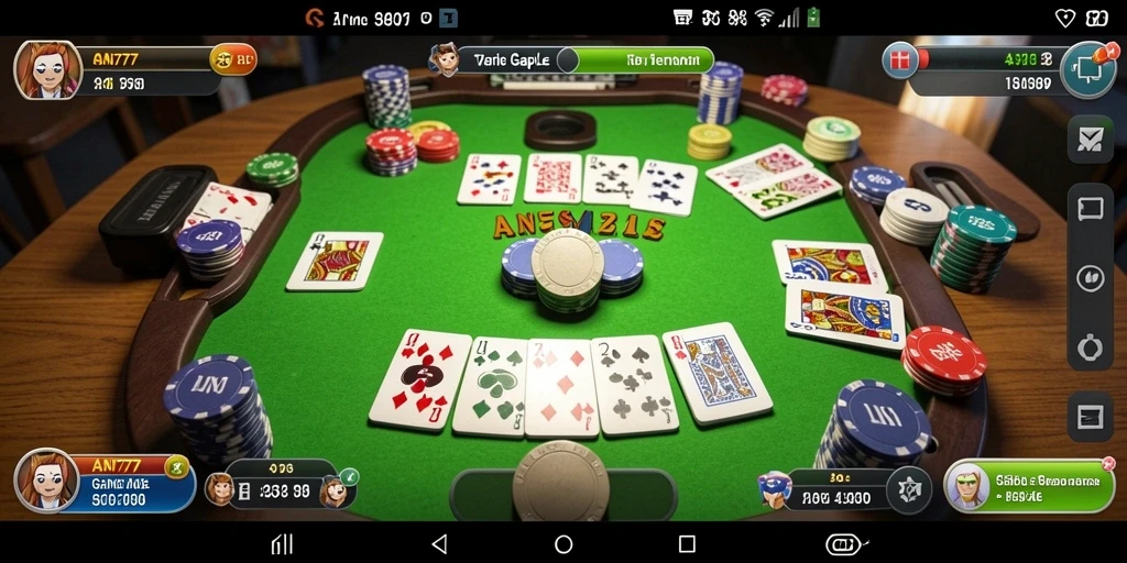 Gameplay seru Gaple di AN777 yang menegangkan.
