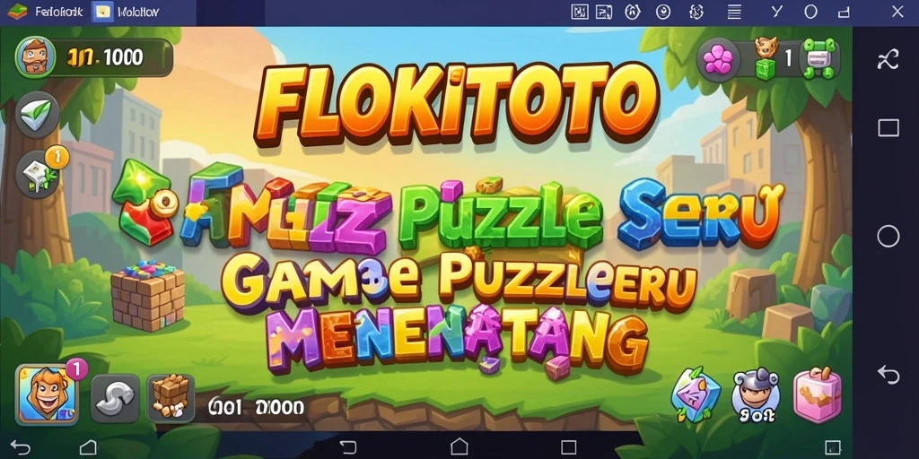 Gameplay seru dan menantang di FLOKITOTO dengan teka-teki yang beragam.