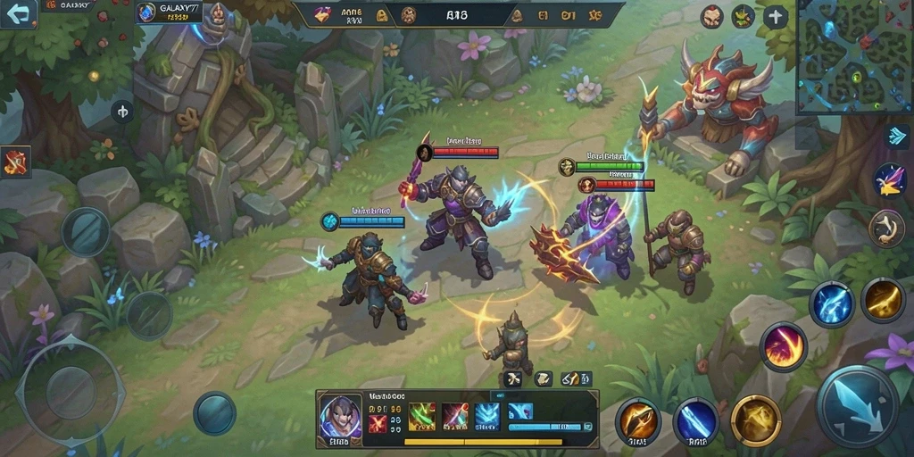 Tampilan aksi menarik dalam gameplay GALAXY77 yang menegangkan.