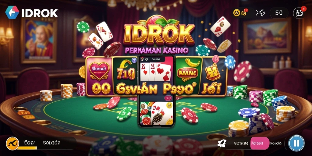 Screenshot gameplay IDROK menampilkan pengalaman Kasino yang seru dan menghibur.