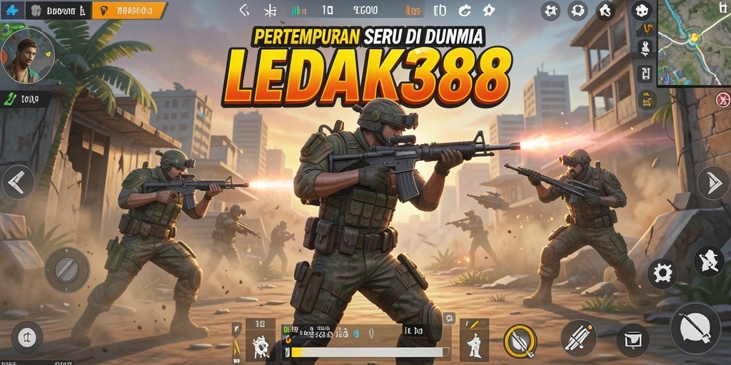 Gameplay seru dalam pertempuran Battle Royale LEDAK388.