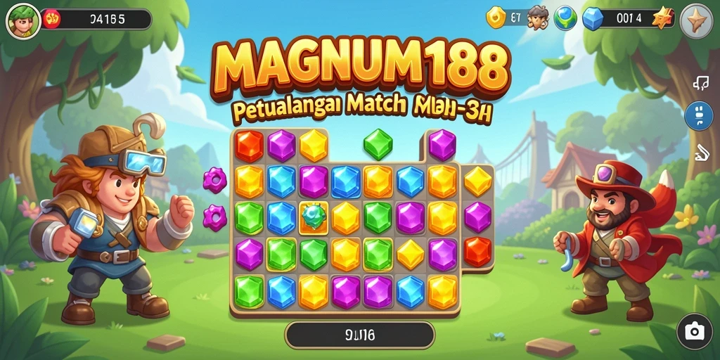 Tampilan gameplay MAGNUM188 yang menantang dan penuh warna.