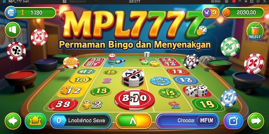Screenshot MPL777 menampilkan gameplay seru Bingo.