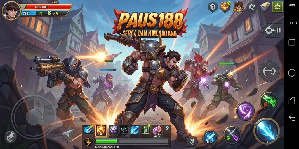 Tampilan pertarungan menarik di PAUS188 dengan aksi seru dan karakter unik.