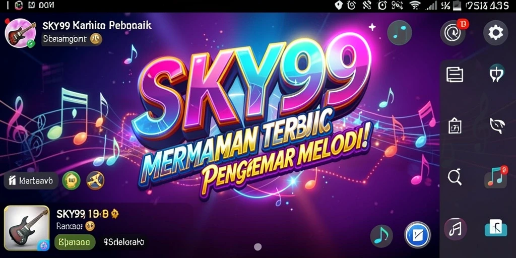Tampilan gameplay SKY99 menghadirkan pengalaman musik yang mendalam dan interaktif.
