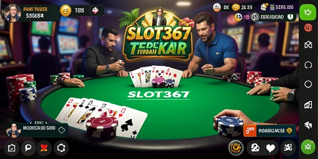 Tampilan screenshot dari gameplay Poker yang menegangkan di SLOT367.