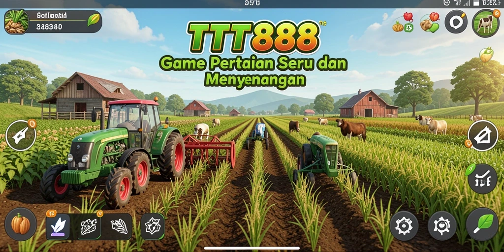 Gameplay TTT888 yang seru dan menarik dengan aktivitas bertani.