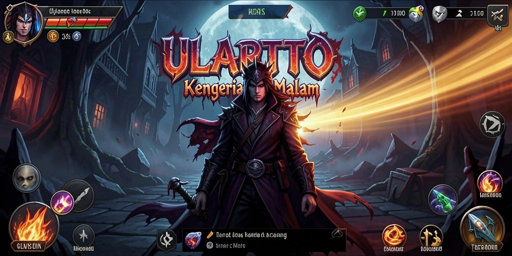 Screenshot gameplay ULARTOTO menampilkan atmosfer kengerian yang luar biasa.