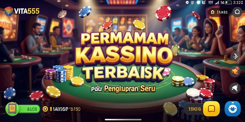 Screenshot VITA555 menampilkan gameplay seru dari permainan Kasino yang menarik.
