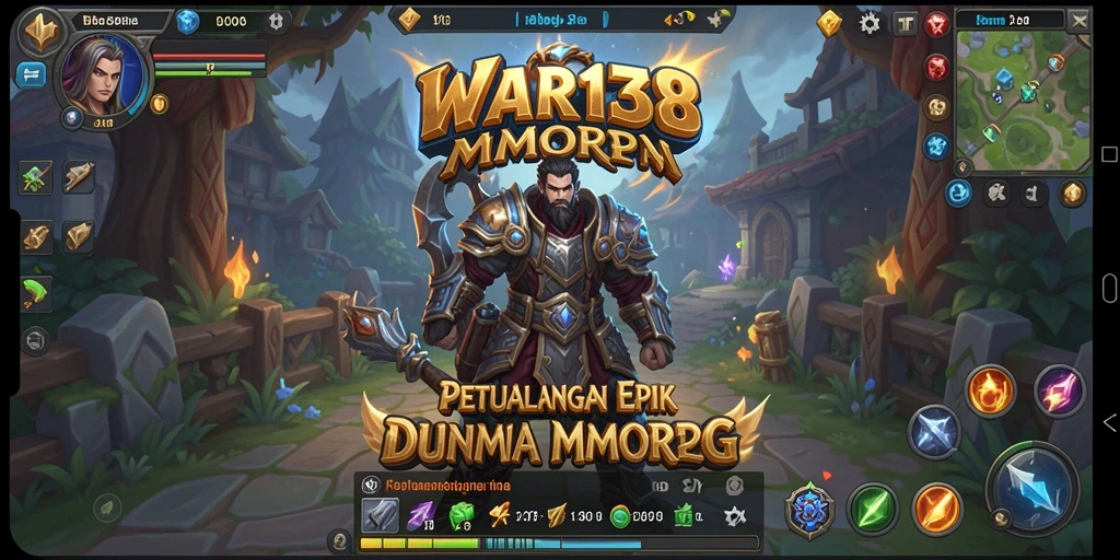Screenshot dari gameplay epik dalam dunia MMORPG WAR138.